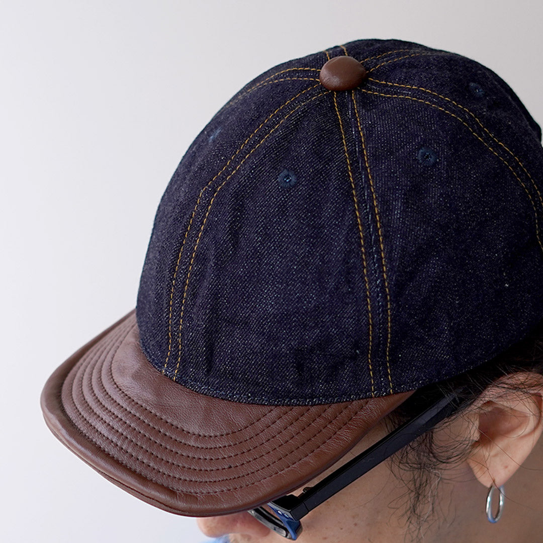HIGHER / Selvedge Denim × Leather Brim Cap