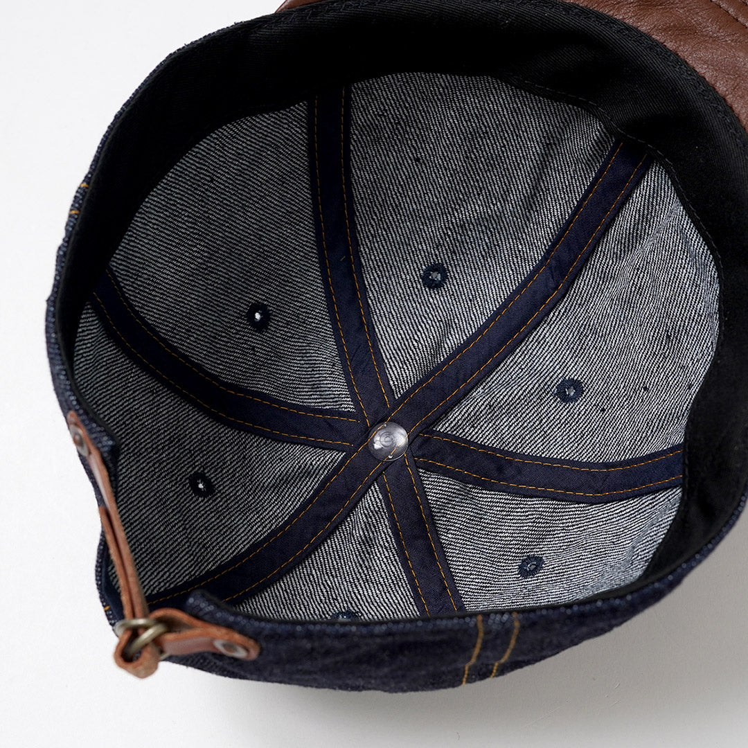 HIGHER / Selvedge Denim × Leather Brim Cap