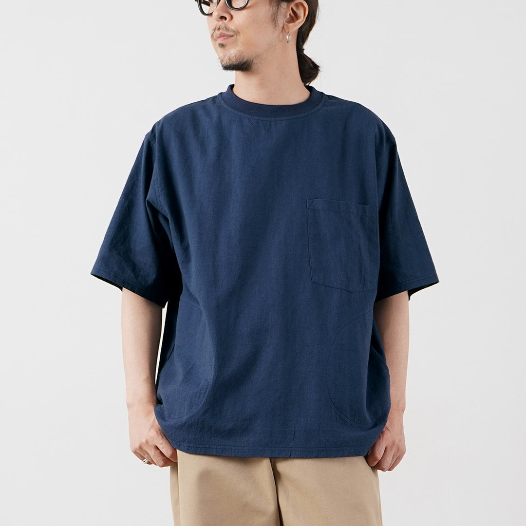 KEMA DESIGNS / Hemp Organic Cotton Woven Pocket T-Shirt