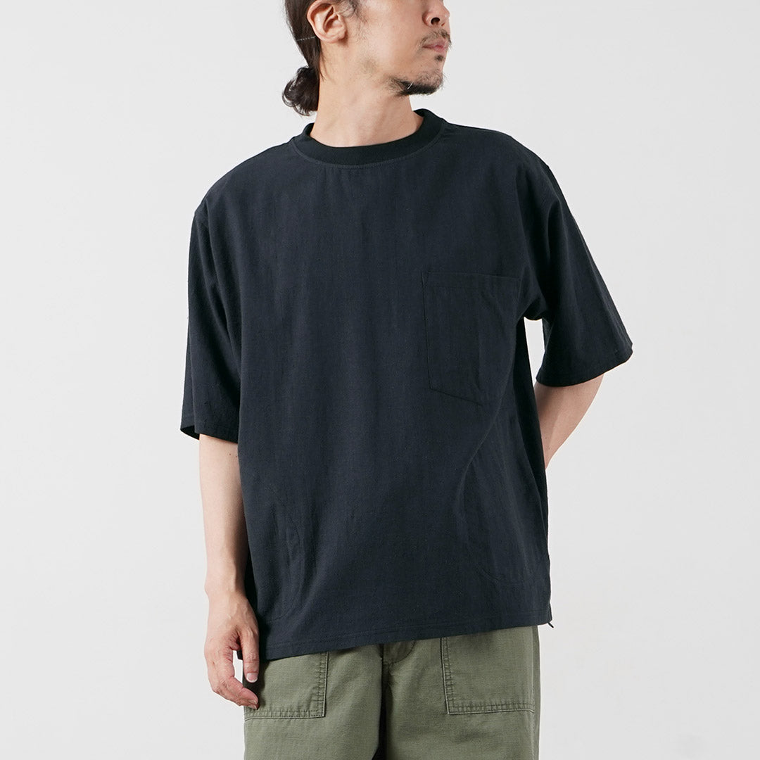 KEMA DESIGNS / Hemp Organic Cotton Woven Pocket T-Shirt