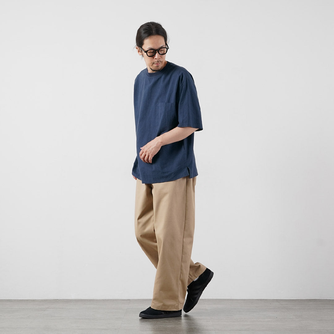 KEMA DESIGNS / Hemp Organic Cotton Woven Pocket T-Shirt