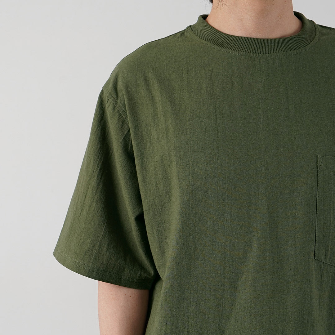 KEMA DESIGNS / Hemp Organic Cotton Woven Pocket T-Shirt