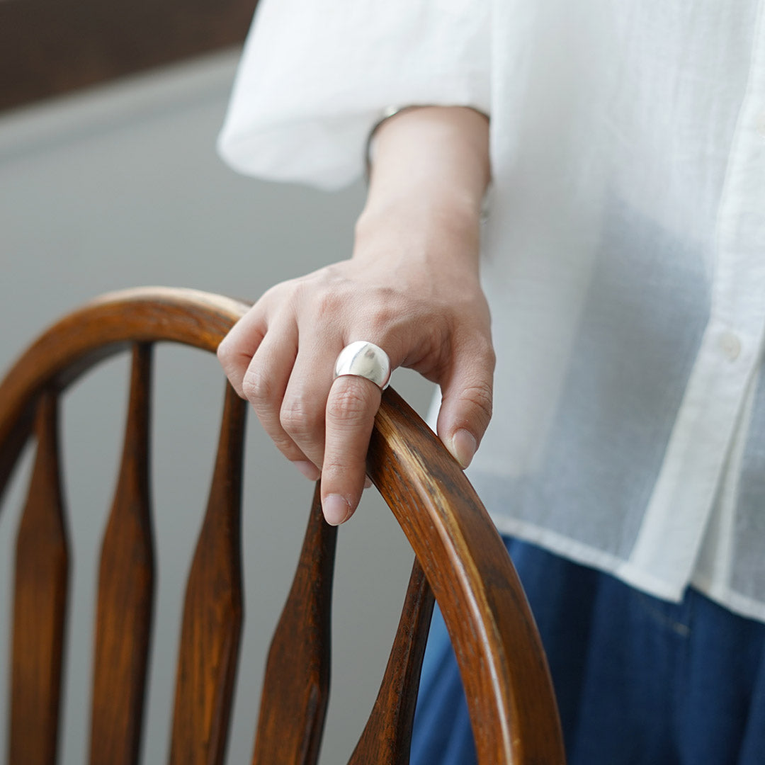 phaduA / Karen Silver Round Ring