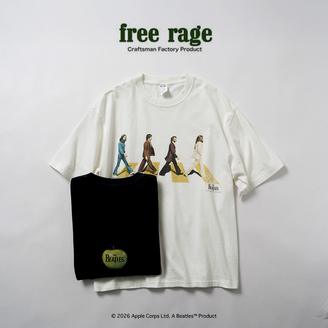 FREE RAGE / The Beatles × FREE RAGE Last Recording Recycled Cotton Short Sleeve T-Shirt