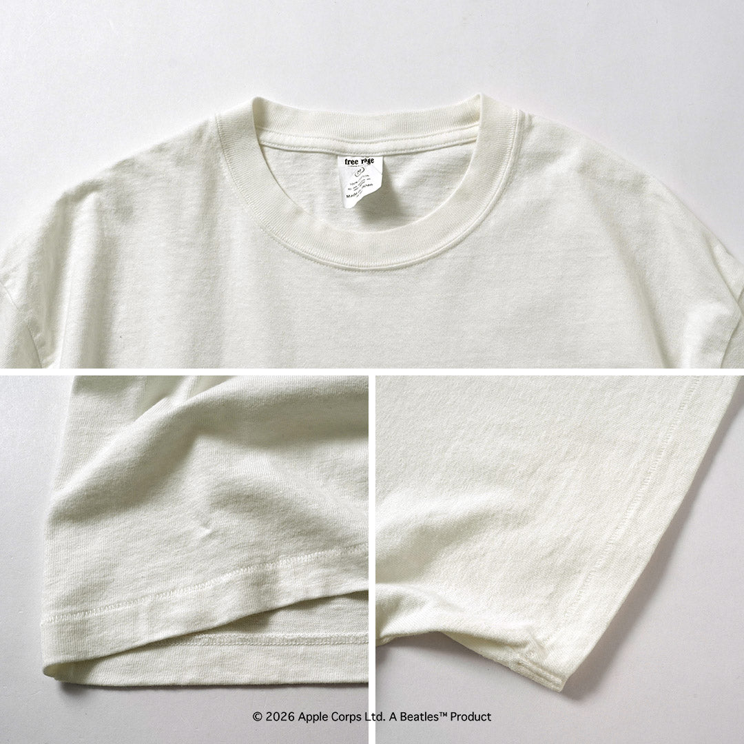 FREE RAGE / The Beatles × FREE RAGE Last Recording Recycled Cotton Short Sleeve T-Shirt