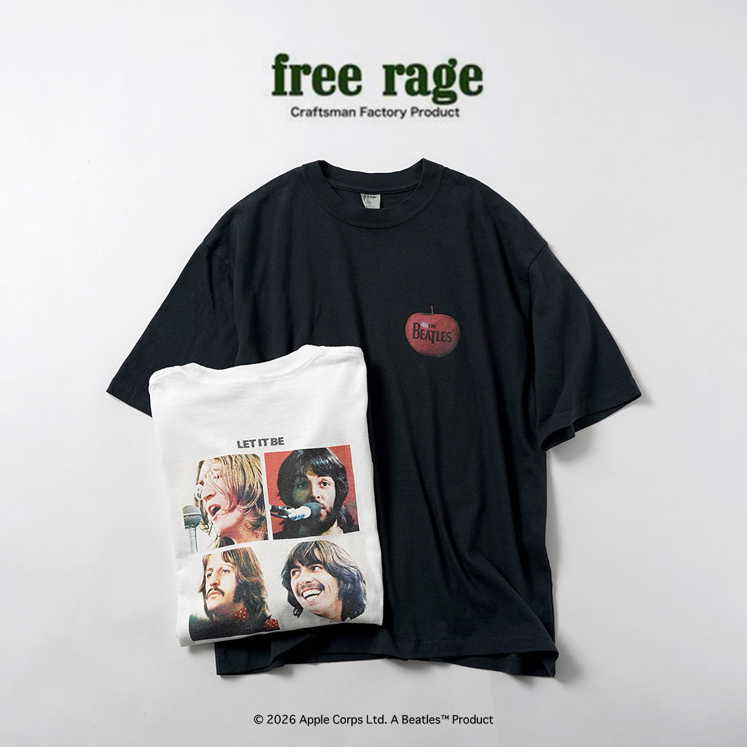 FREE RAGE / The Beatles × FREE RAGE Last Release Recycled Cotton Short Sleeve T-Shirt
