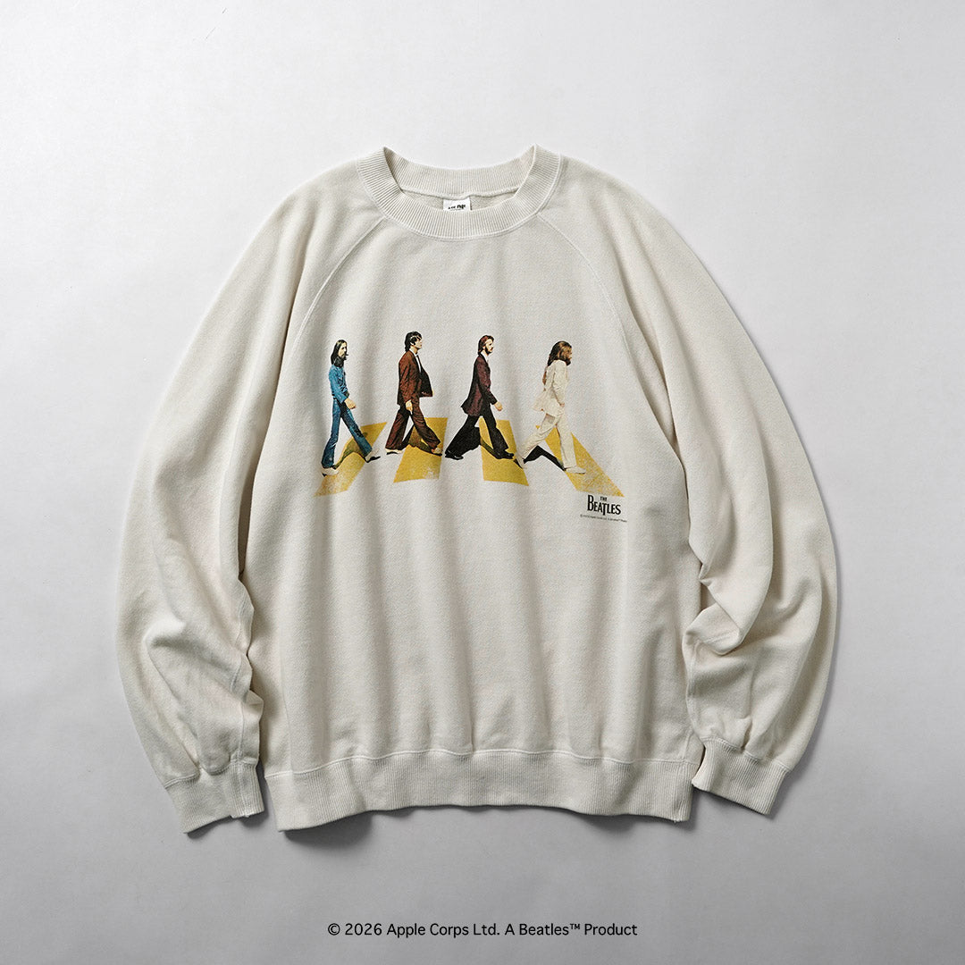 FREE RAGE / The Beatles × FREE RAGE Last Recording Raglan Crew Sweatshirt