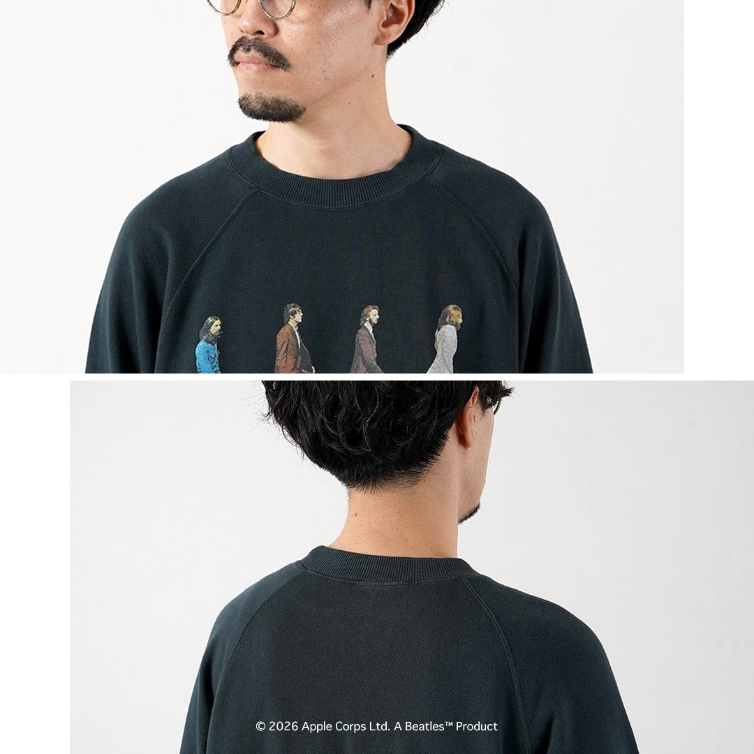 FREE RAGE / The Beatles × FREE RAGE Last Recording Raglan Crew Sweatshirt