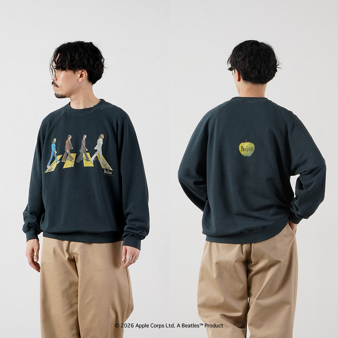 FREE RAGE / The Beatles × FREE RAGE Last Recording Raglan Crew Sweatshirt