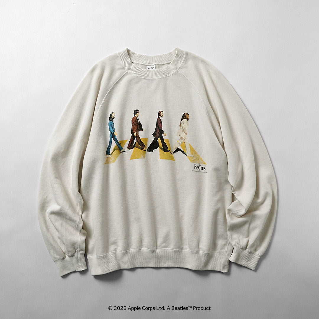 FREE RAGE / The Beatles × FREE RAGE Last Recording Raglan Crew Sweatshirt