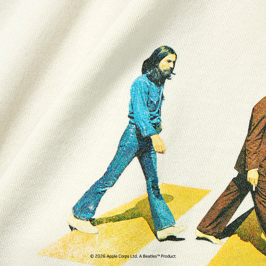 FREE RAGE / The Beatles × FREE RAGE Last Recording Raglan Crew Sweatshirt