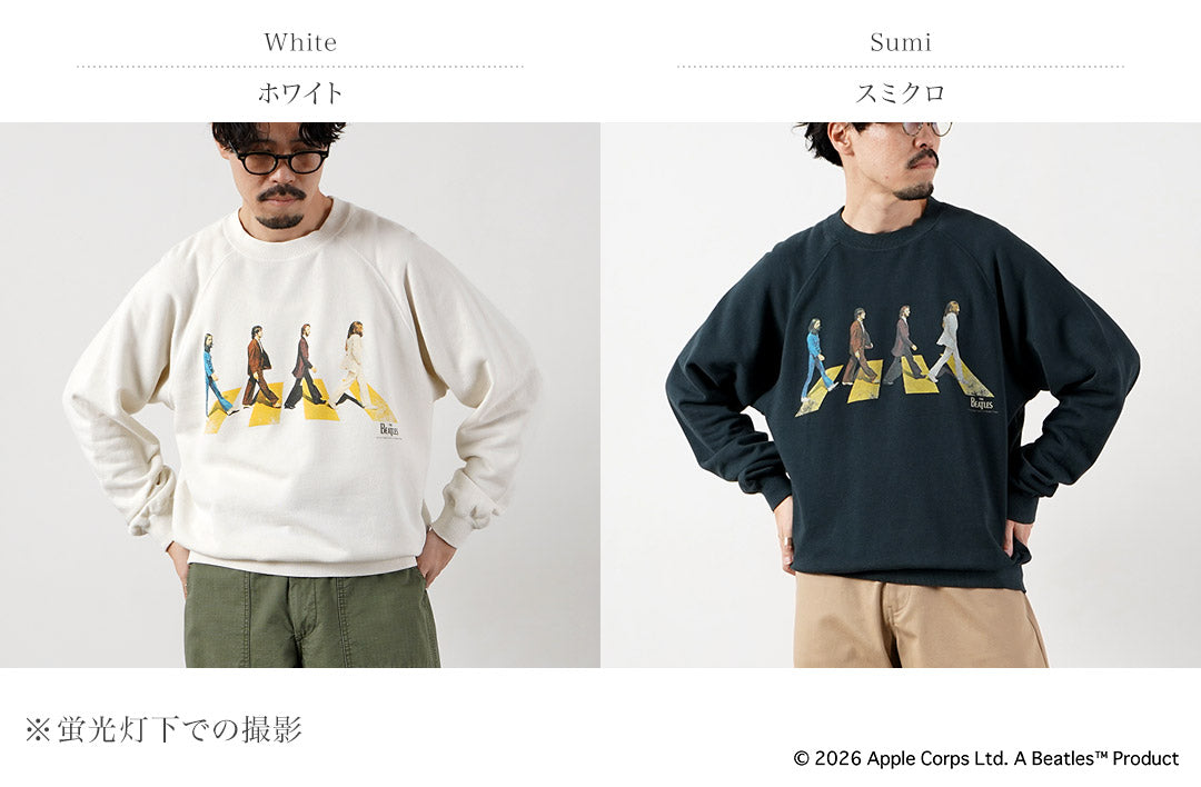 FREE RAGE / The Beatles × FREE RAGE Last Recording Raglan Crew Sweatshirt