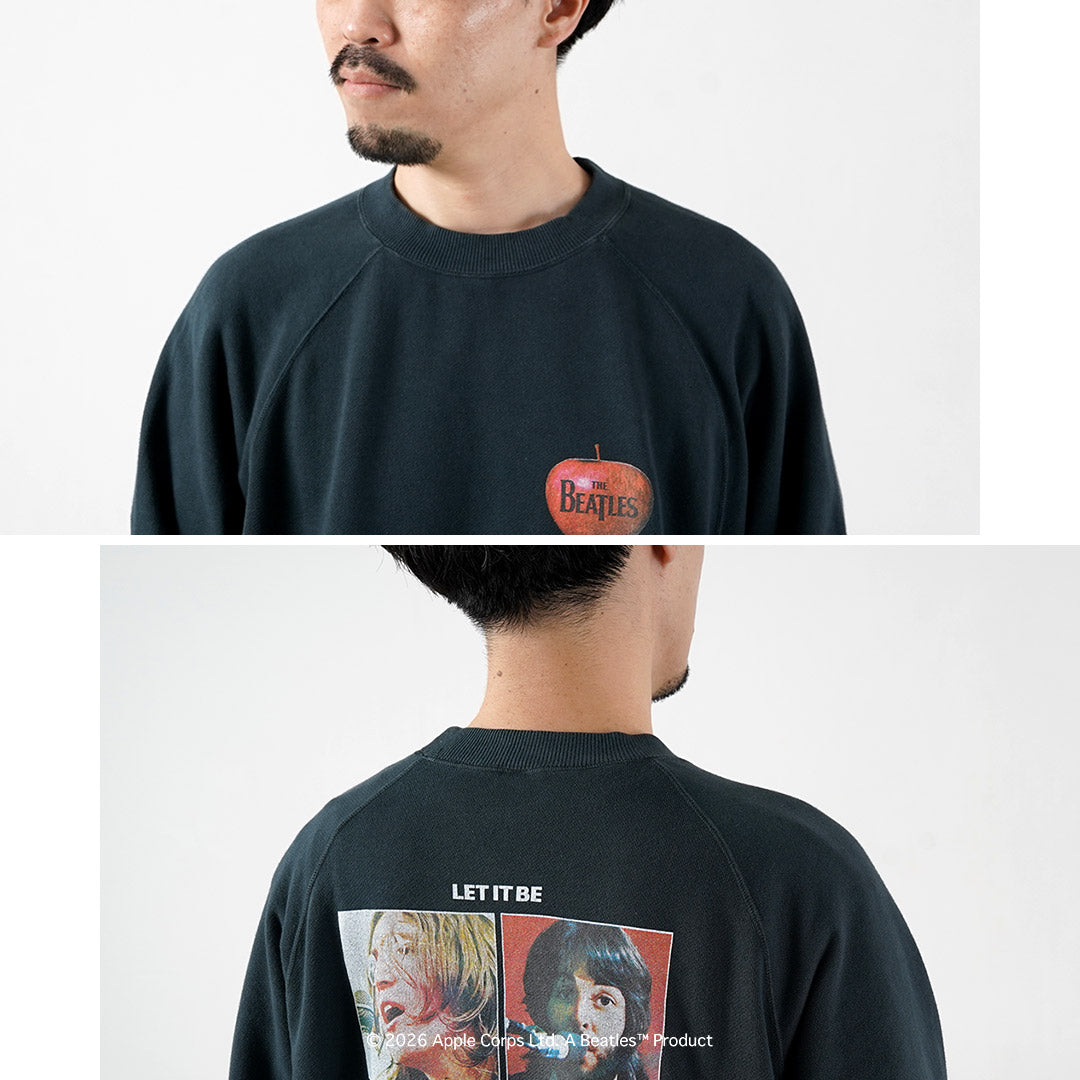 FREE RAGE / The Beatles × FREE RAGE Last Release Raglan Crew Sweatshirt