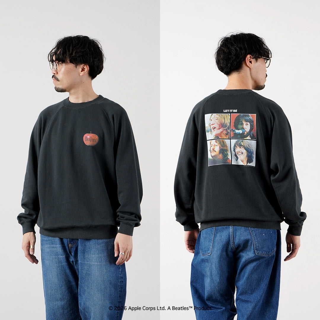 FREE RAGE / The Beatles × FREE RAGE Last Release Raglan Crew Sweatshirt