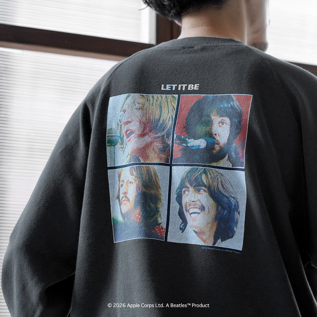 FREE RAGE / The Beatles × FREE RAGE Last Release Raglan Crew Sweatshirt