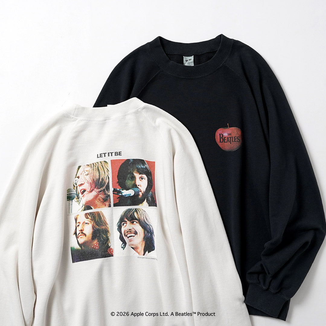 FREE RAGE / The Beatles × FREE RAGE Last Release Raglan Crew Sweatshirt
