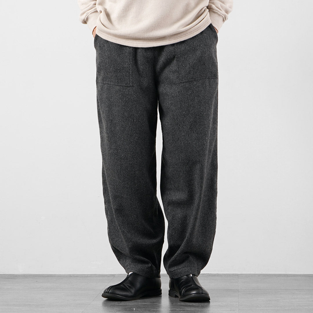 KEMA DESIGNS / "Pantalones Baker Easy cónicos anchos Kersey de cachemira - Lana"