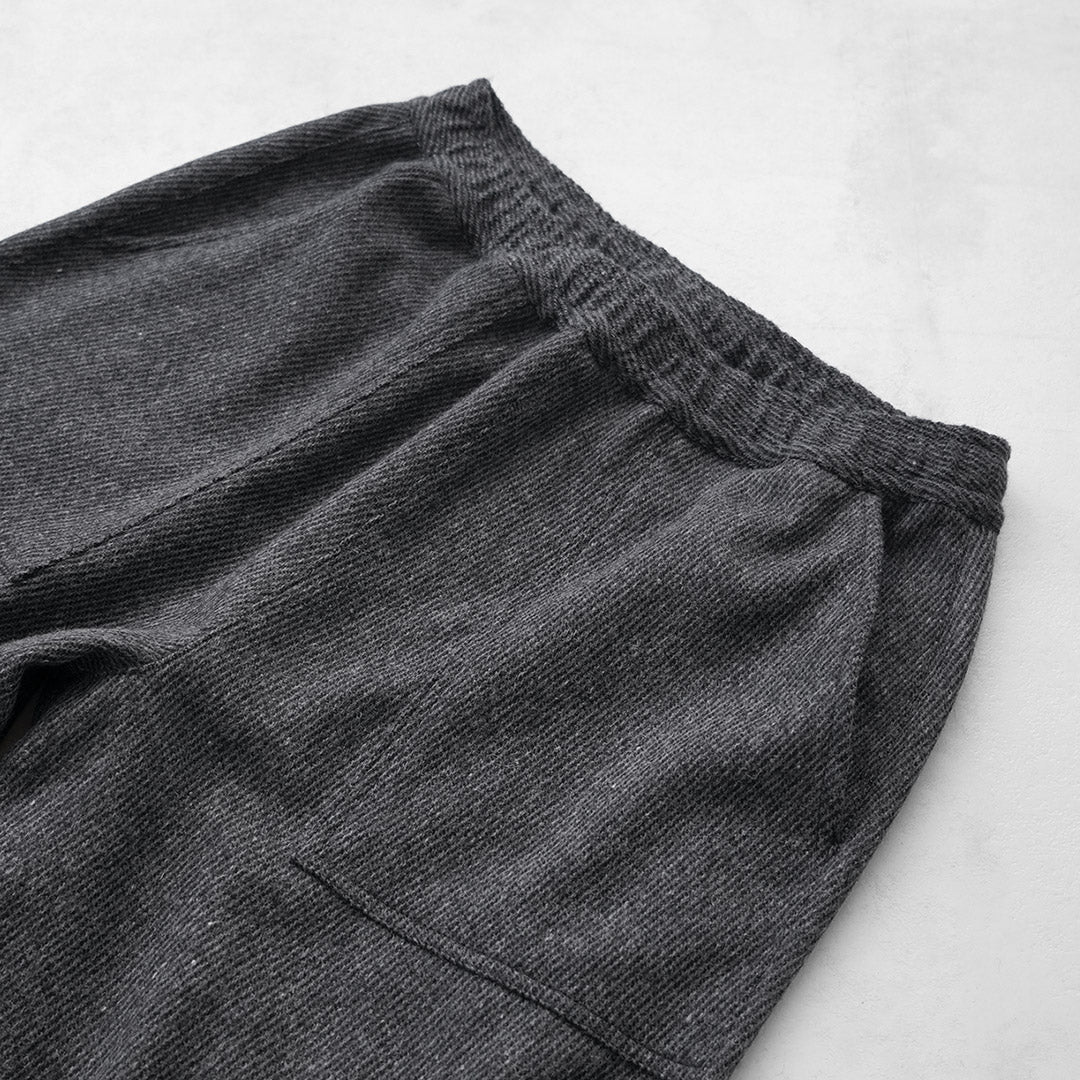KEMA DESIGNS / Wool Cashmere Kersey Wide-Tapered Baker Easy Pants