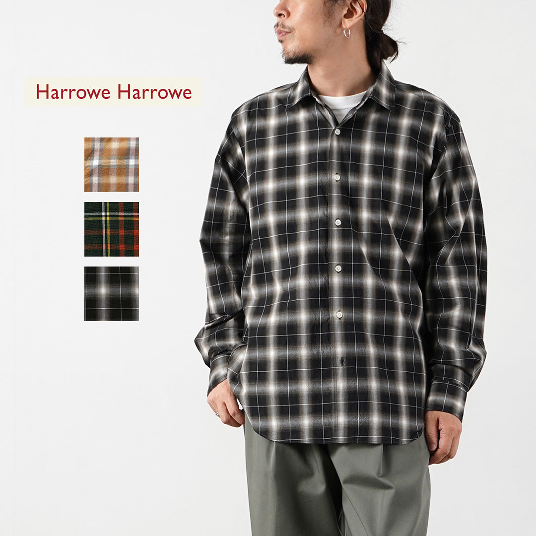 HARROWE HARROWE / Check Regular-Collar Shirt