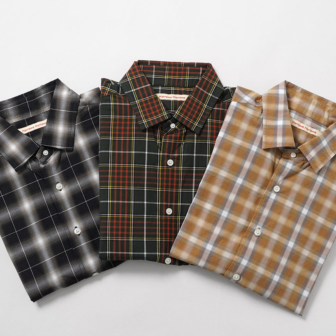 HARROWE HARROWE / Check Regular-Collar Shirt
