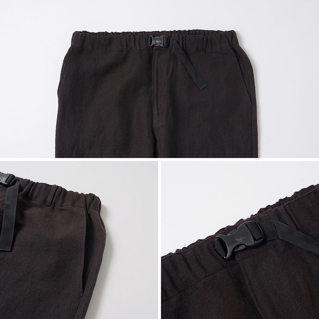 FUJITO / Naun Pantalon Sans Ceinture Laine Lin Serge
