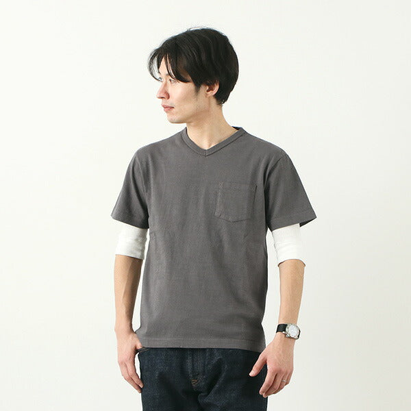 BARNS/BR-1101 Maillot Loopwheel Manga Corta Escote en V
