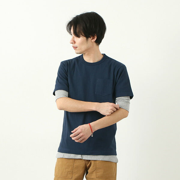 BARNS / BR-1100 Loopwheel Jersey Manga Corta Cuello redondo