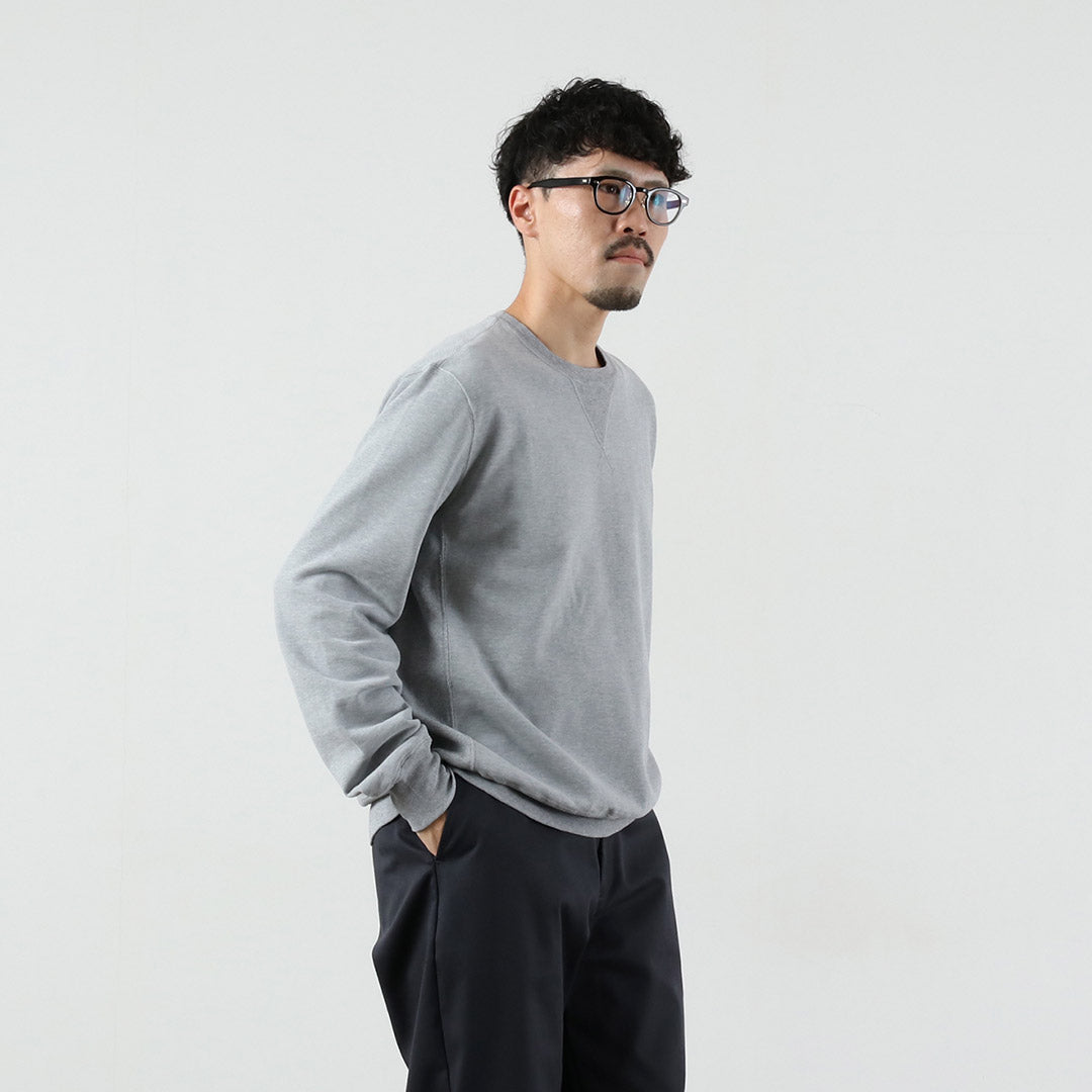 REMI RELIEF / SP 가공 안감 크루 플레인 스웨트셔츠 모델 2025