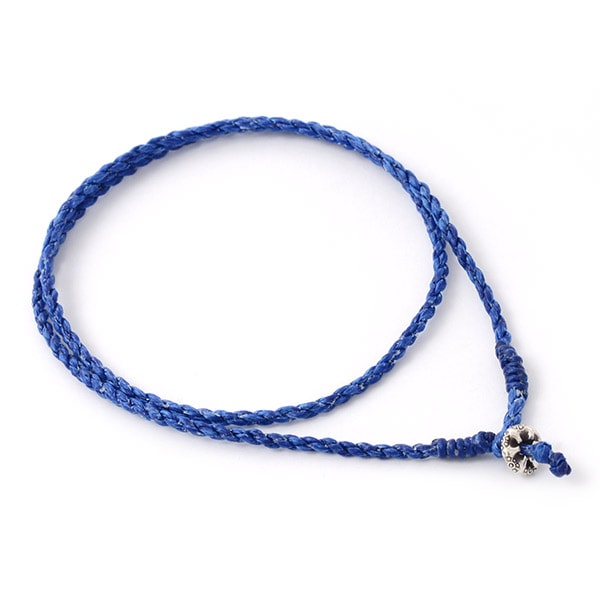 PHADUA / Wax Cord Silver Choker Necklace