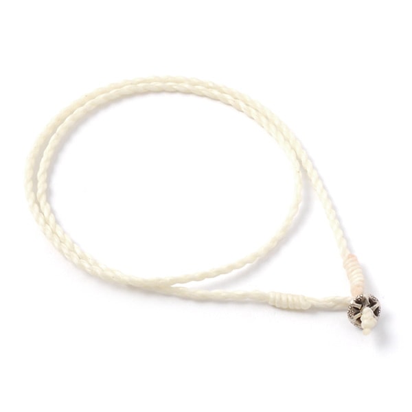 PHADUA / Wax Cord Silver Choker Necklace
