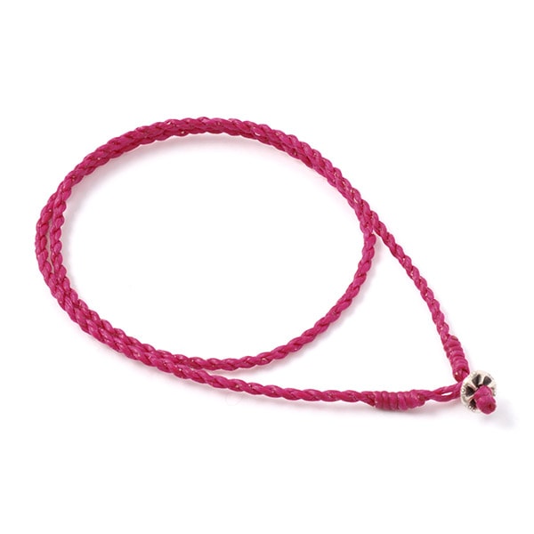 PHADUA / Wax Cord Silver Choker Necklace