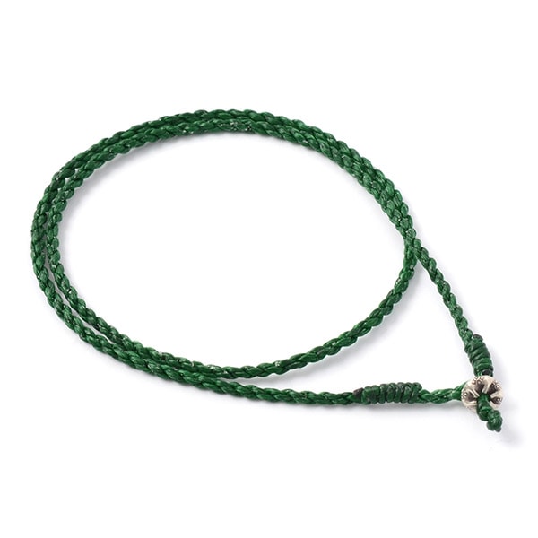 PHADUA / Wax Cord Silver Choker Necklace