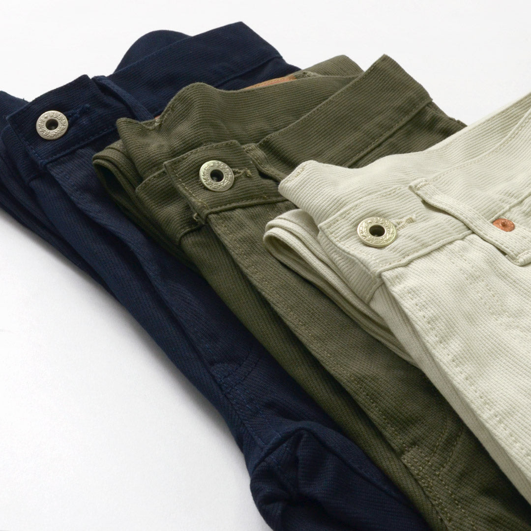 FOB FACTORY / F1134 Pantalon piqué 5 poches