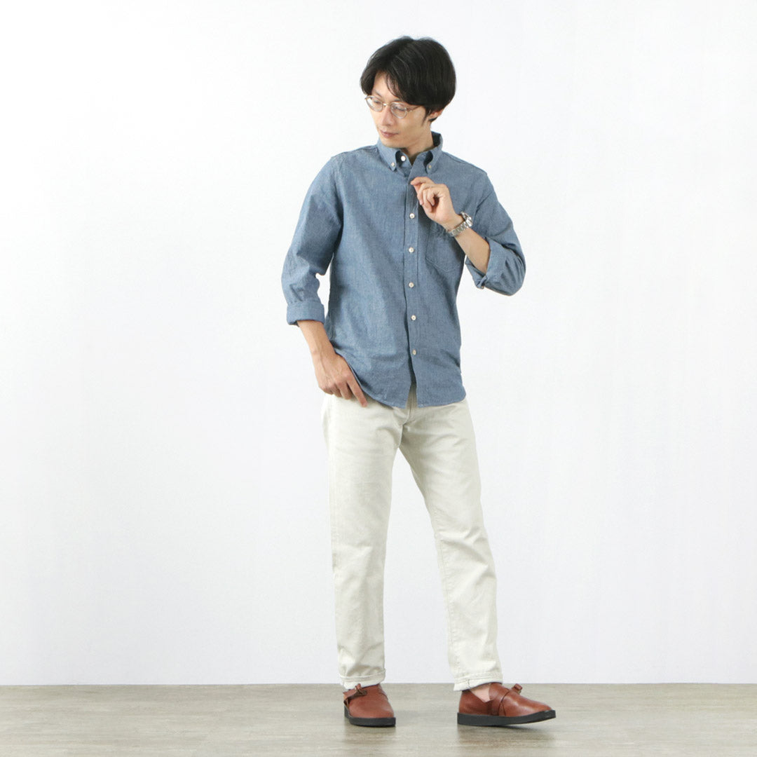 FOB FACTORY / F1134 Pantalon piqué 5 poches